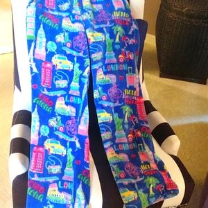 Candy Pink World Traveler PJ pants 14/16 royal